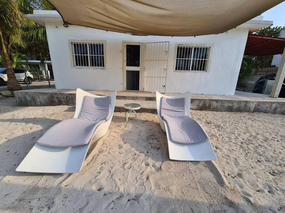 엘 쿠요 Casa Perla Marina, Pequena Casa Frente A La Playa. 아파트 외부 사진